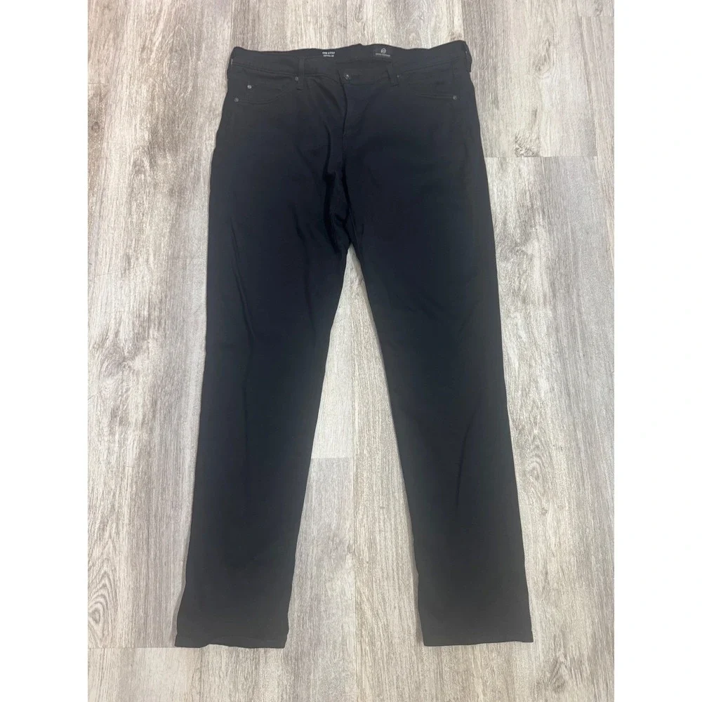 AG Adriano Goldschmied The Stilt Cigarette Leg Black‎ Jeans Womens Size 32R